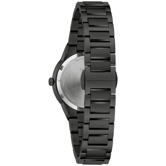 Bulova Womens Millennia Quartz Black Stainless Steel Bracelet Watch 32 MM 98L314 - Picture 3 of 4